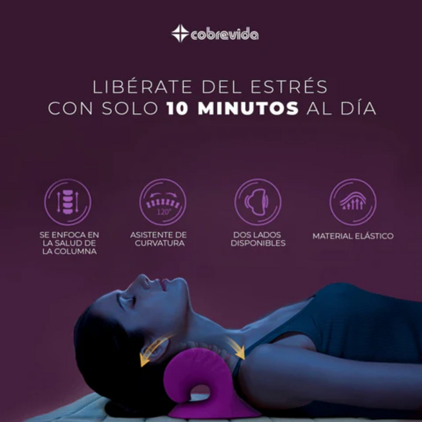 Almohada Terapéutica Tracción Cervical