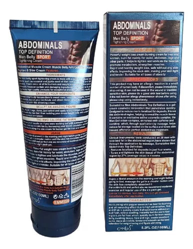 Crema Reductora Abdominales Abs - 3 Pack