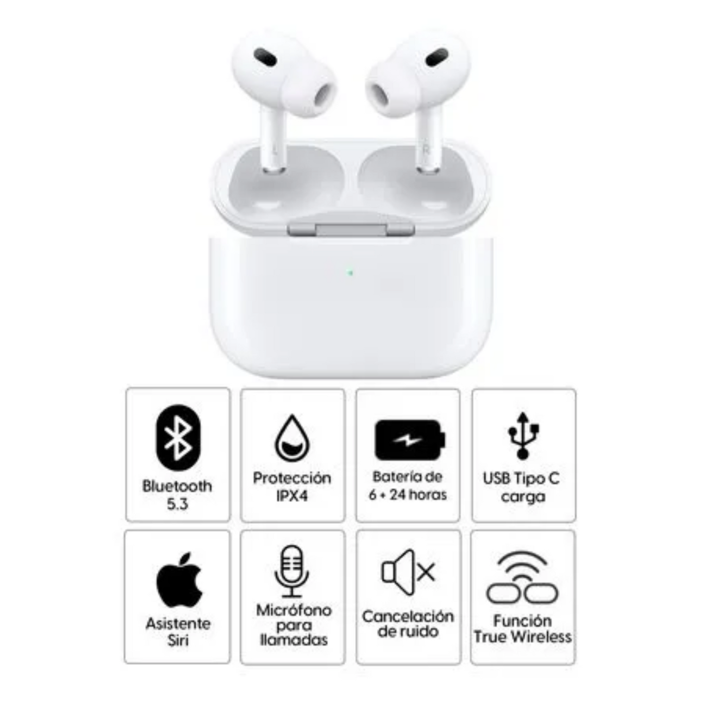 AirPods Pro 5 + Reloj Smartwatch 8 Ultra